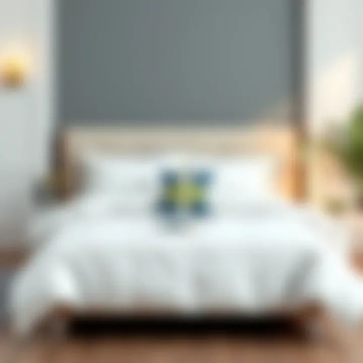 Beautifully arranged bedding sets