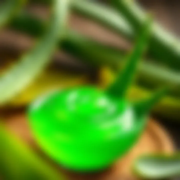 Aloe Vera Gel in Bowl Close-up of aloe vera gel in a bowl