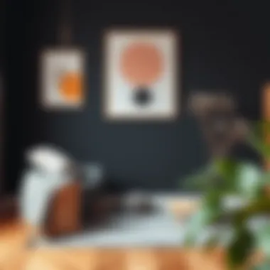 A creative DIY project featuring anthracite color as the main theme