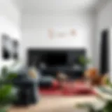 A sophisticated interior showcasing the elegance of anthracite color in decor