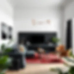 A sophisticated interior showcasing the elegance of anthracite color in decor