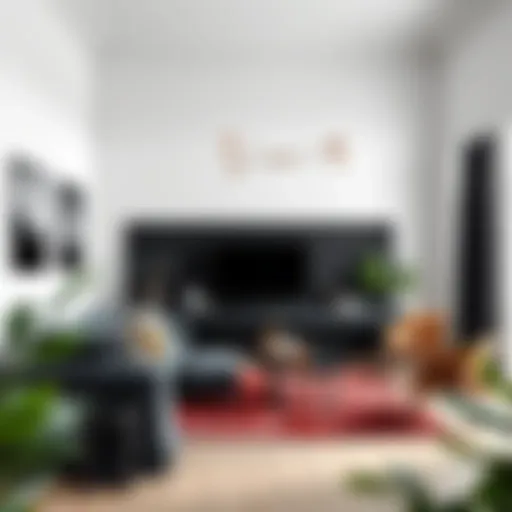 A sophisticated interior showcasing the elegance of anthracite color in decor