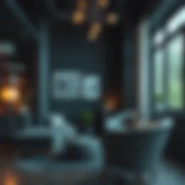 An artistic representation of the psychological effects of anthracite color