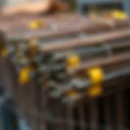 Detailed diagram of rebar types and specifications