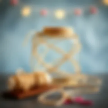 A finished project displaying the artistic potential of paper twine