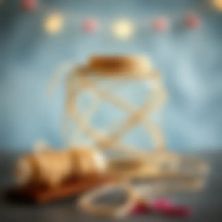 A finished project displaying the artistic potential of paper twine