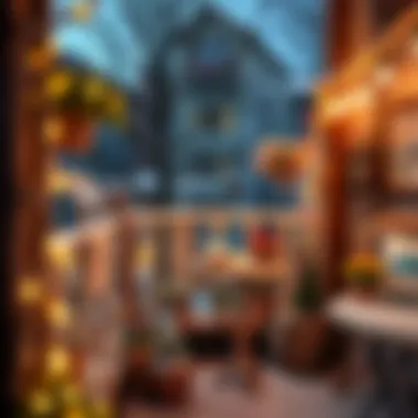 Creative ideas for decorating a balcony winter garden