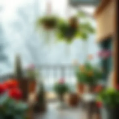 Essential materials for creating a balcony winter garden