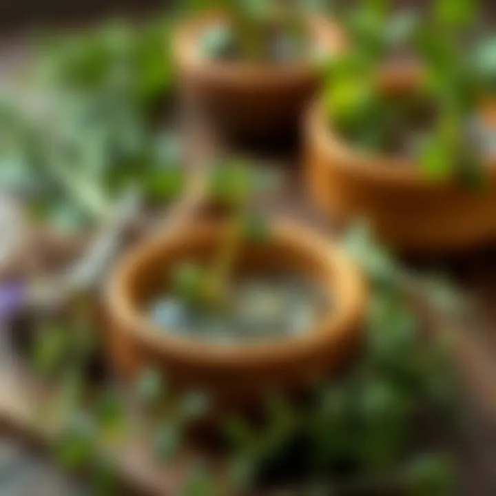 Fresh herbs for natural deodorizing