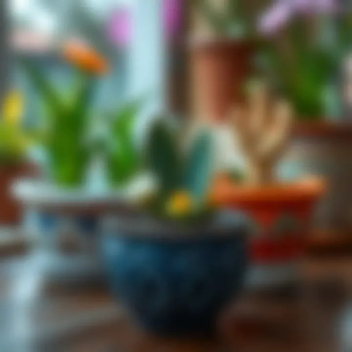 Elegant design variations of peace flower pots