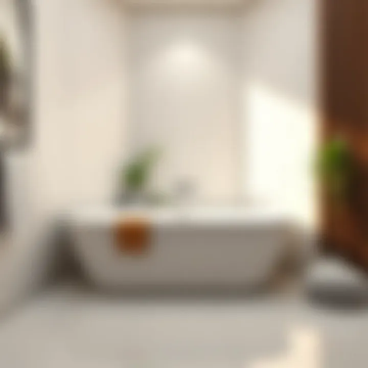 Stylish corner bathtub with minimalist design