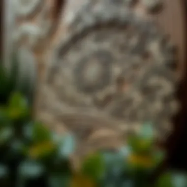 Intricate Wooden Artwork Beautifully finished wooden artwork showcasing intricate designs