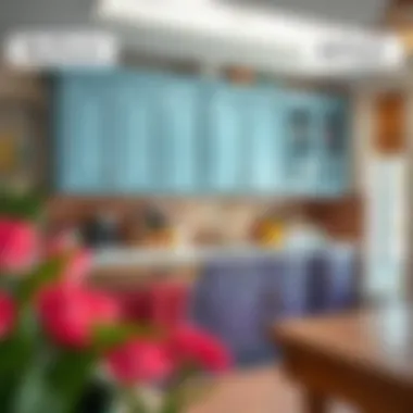 Transformation with Lacquer Paint Before and after transformation of cabinets using lacquer paint