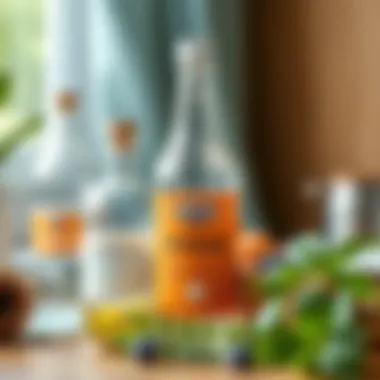 Natural cleaning ingredients including vinegar