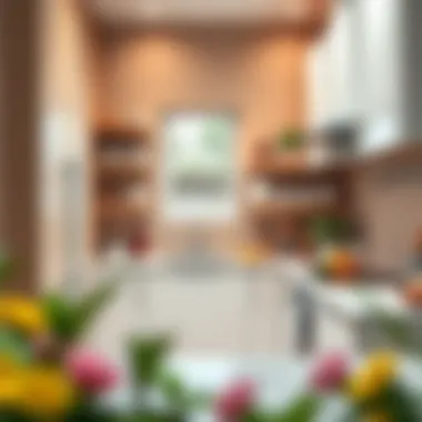 Functional storage solutions in a modern kitchen