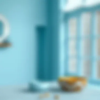 Color palette with ice blue and complementary colors