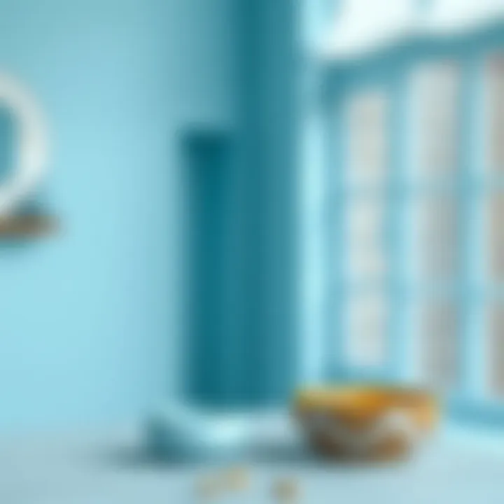 Color palette with ice blue and complementary colors