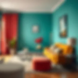 Psychological impact of calming colors in interior spaces