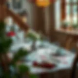 Elegant table setting with traditional décor