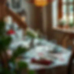 Elegant table setting with traditional décor