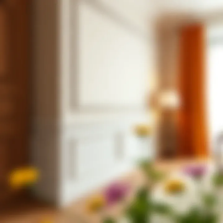 Classic thick skirting board in a traditional setting