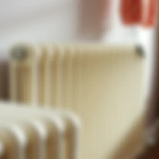 A clean radiator with gleaming surfaces