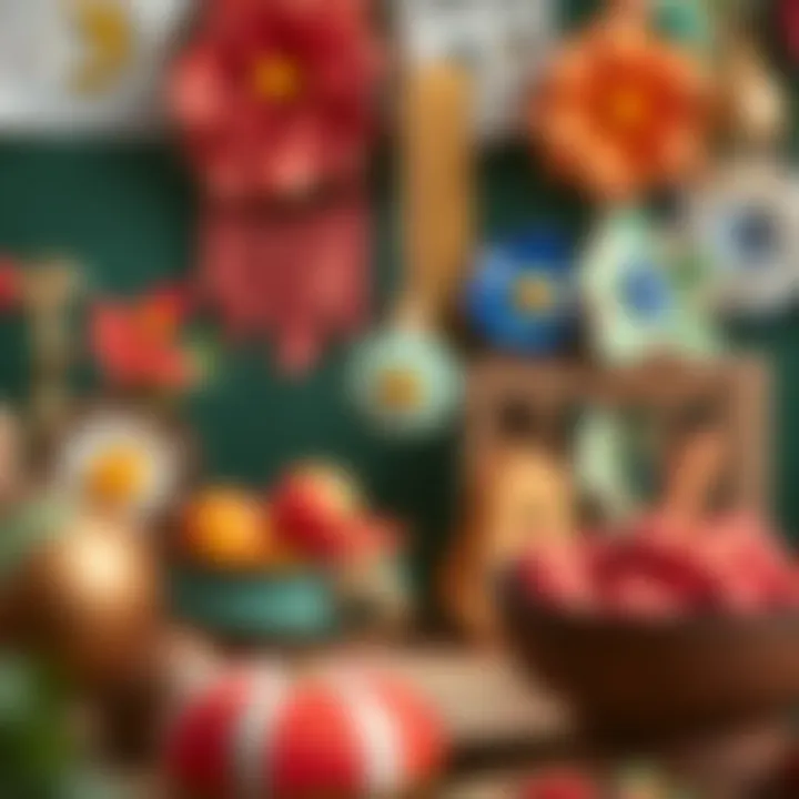 Artistic expression through a vivid color palette.