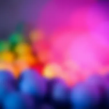 The emotional spectrum represented by various colors.