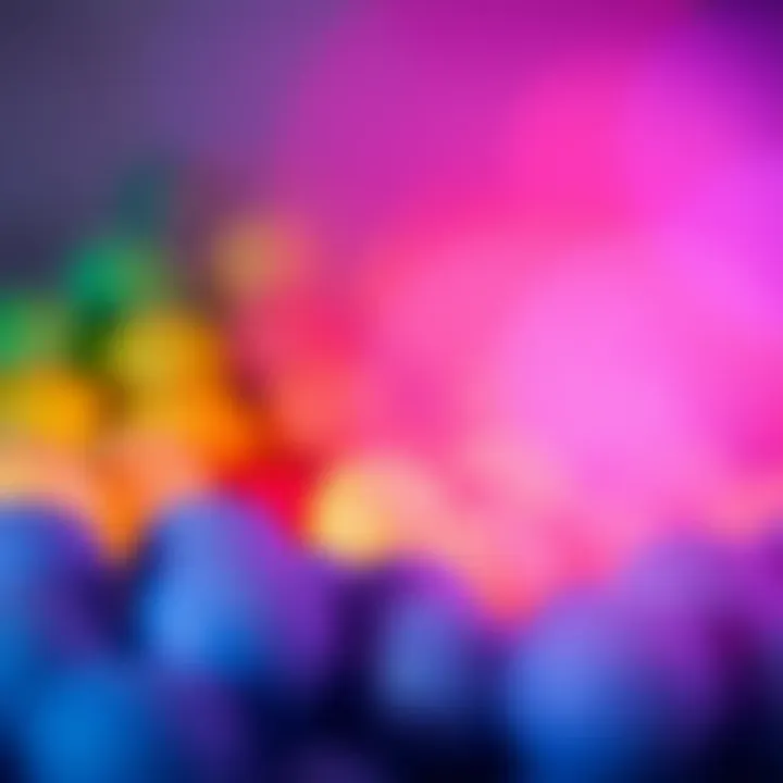 The emotional spectrum represented by various colors.