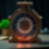 Creative clock model showcasing unique design elements