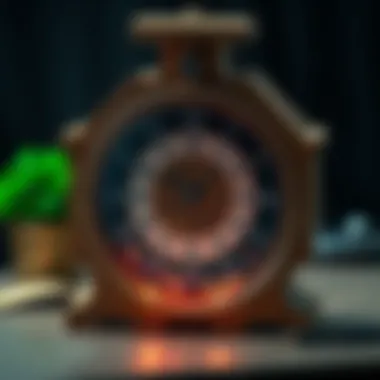 Creative clock model showcasing unique design elements