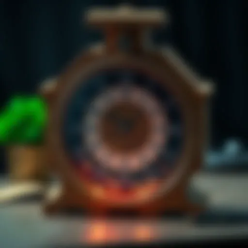 Creative clock model showcasing unique design elements