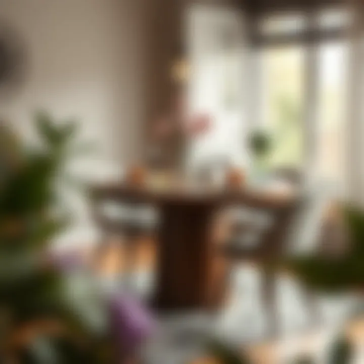 Round Dining Table for Four: A Chic Choice Stylish round dining table for intimate dining