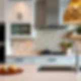 A stunning kitchen backsplash showcasing stylish tile arrangements