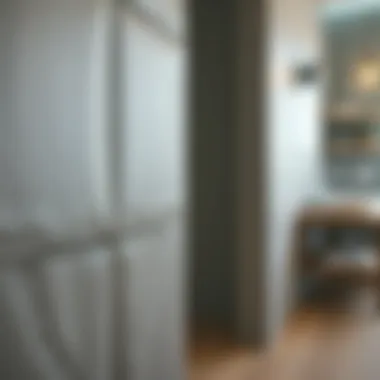 Close-up of textured tiles in a modern interior