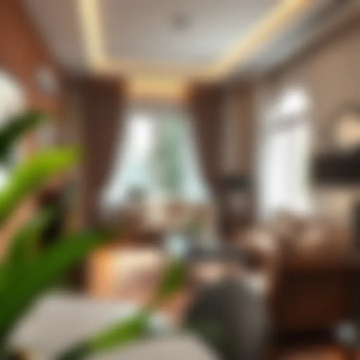 Interior design showcasing a harmonious mix of different styles