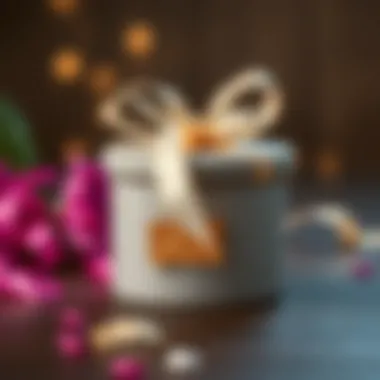 A beautifully crafted handmade gift box adorned with ribbons and personal touches.