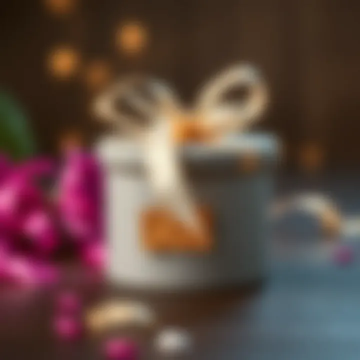 A beautifully crafted handmade gift box adorned with ribbons and personal touches.