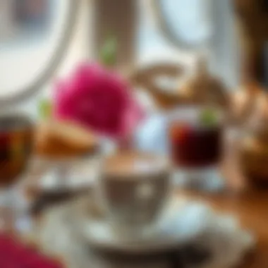 Elegant presentation of Turkish coffee