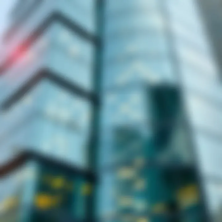 Immaculate Exterior Glass Features A high-rise building with gleaming exterior glass