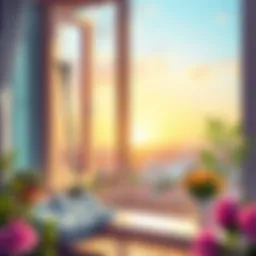 A sparkling clean window showcasing a beautiful view