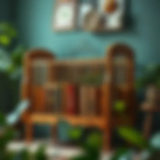 Repurposed Cradle Bookshelf Creative repurposed cradle turned into a stylish bookshelf