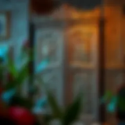 A beautifully restored vintage wardrobe showcasing intricate carvings.