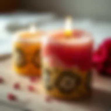 Creative candle designs and textures