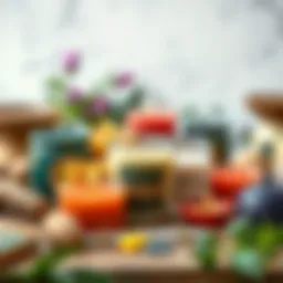 Selection of natural waxes for candle making