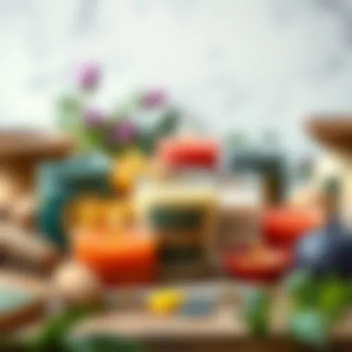 Selection of natural waxes for candle making