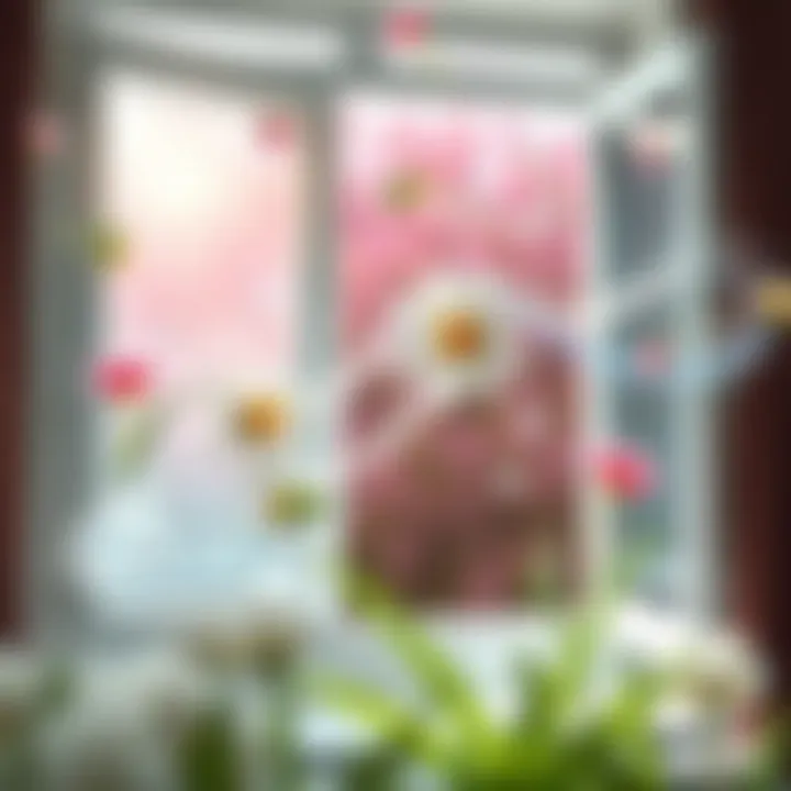 Fresh air flowing through an open window