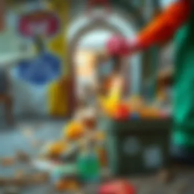 Community recycling initiative in action