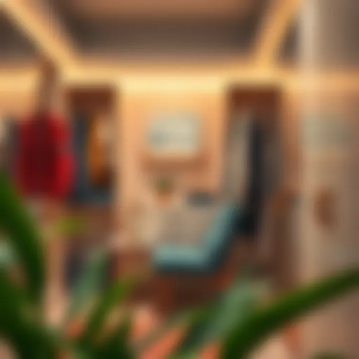 Practical tips for maximizing space in a dressing room.