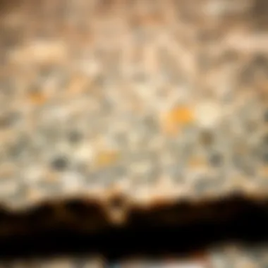 Close-up of granite texture highlighting its unique patterns